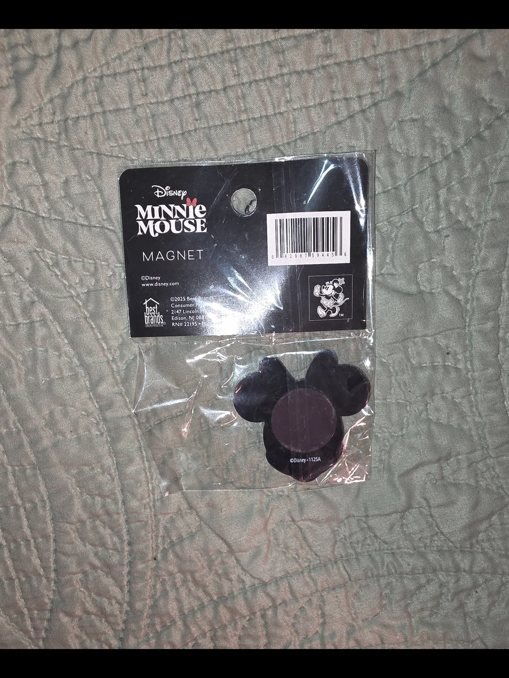 Disney Minnie Mouse Magnet - Black & Red Bow